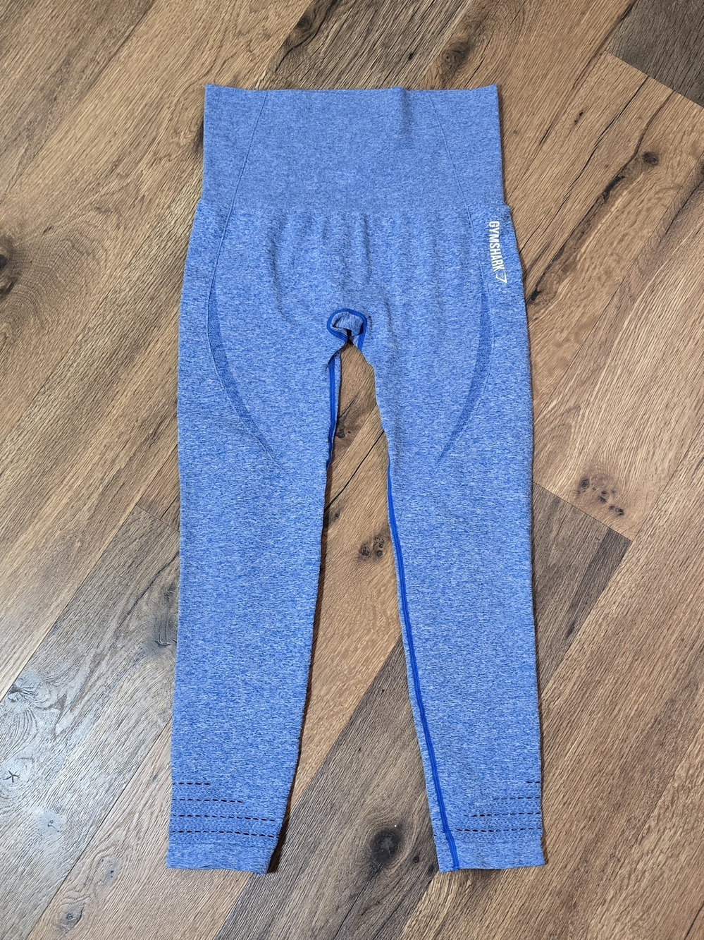 Gymshark Womens High-Waist Blue Seamless Leggings